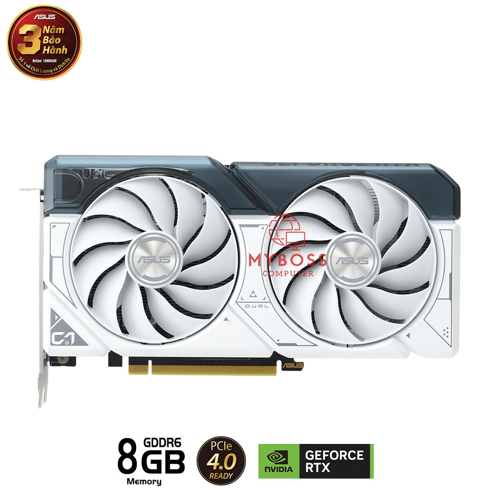 VGA ASUS DUAL RTX 4060 White Edition 8GB GDDR6