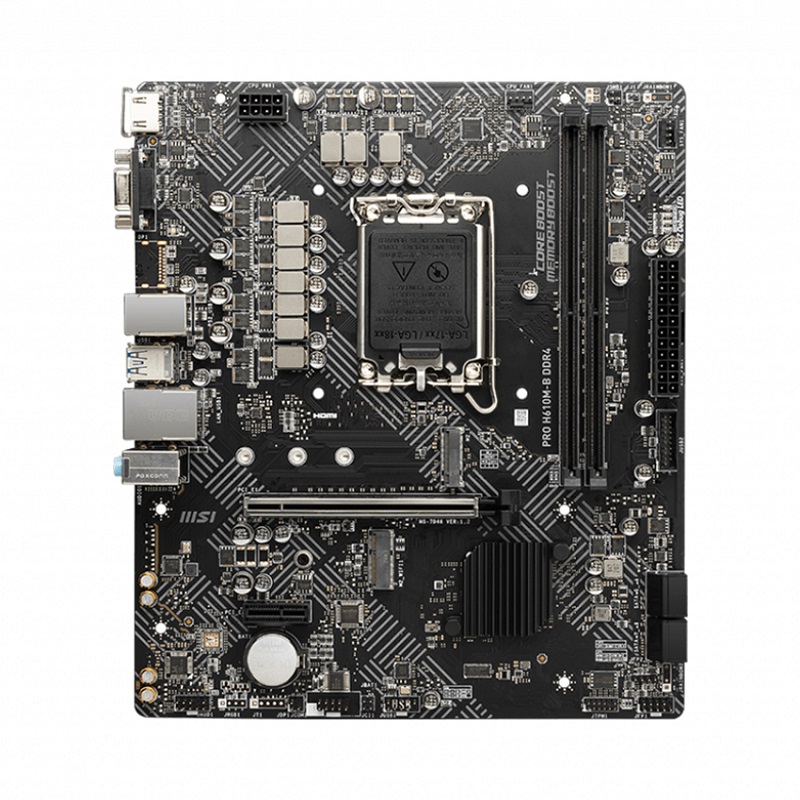Mainboard MSI PRO H610M-B DDR4 (Intel H610, Socket 1700, m-ATX, 2 khe RAM DDR4)