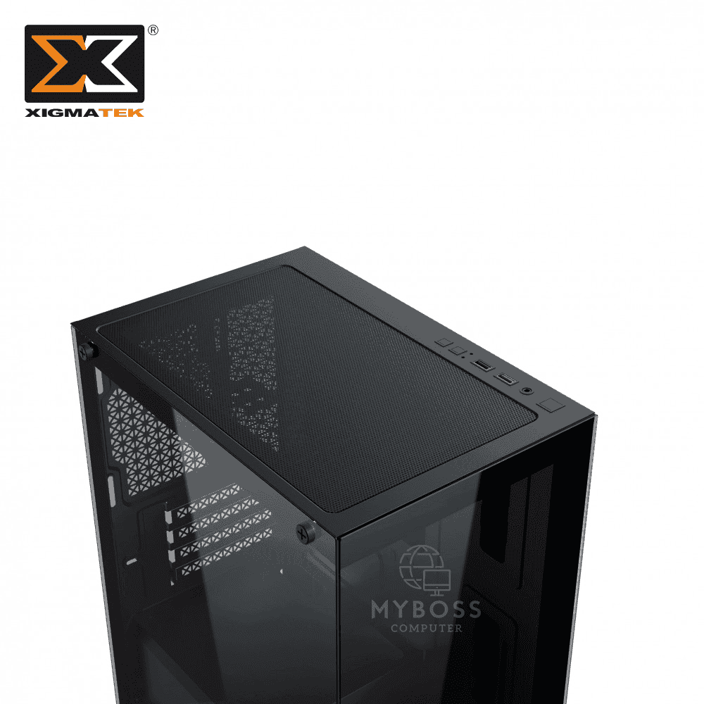 Vỏ Case XIGMATEK ENDORPHIN M - Black (Tặng 3 Fan ARGB/ Chỉnh Led Qua Phần Mềm)
