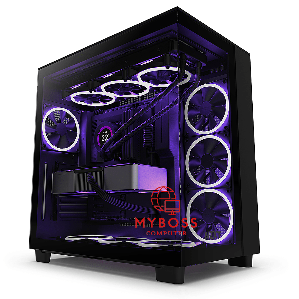 Vỏ Case NZXT H9 Flow - Black/ Được Lắp Sẵn 4 Fan Ko Led