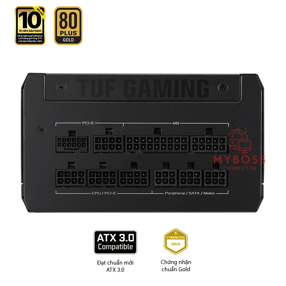 Nguồn ASUS TUF GAMING 1000W - 80 Plus Gold (PCI Gen 5.0 - Full Modular)