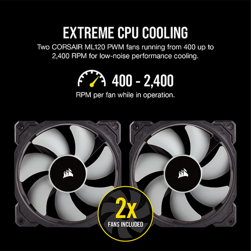 Tản nhiệt nước Corsair H100i RGB PRO XT - RAD 240mm