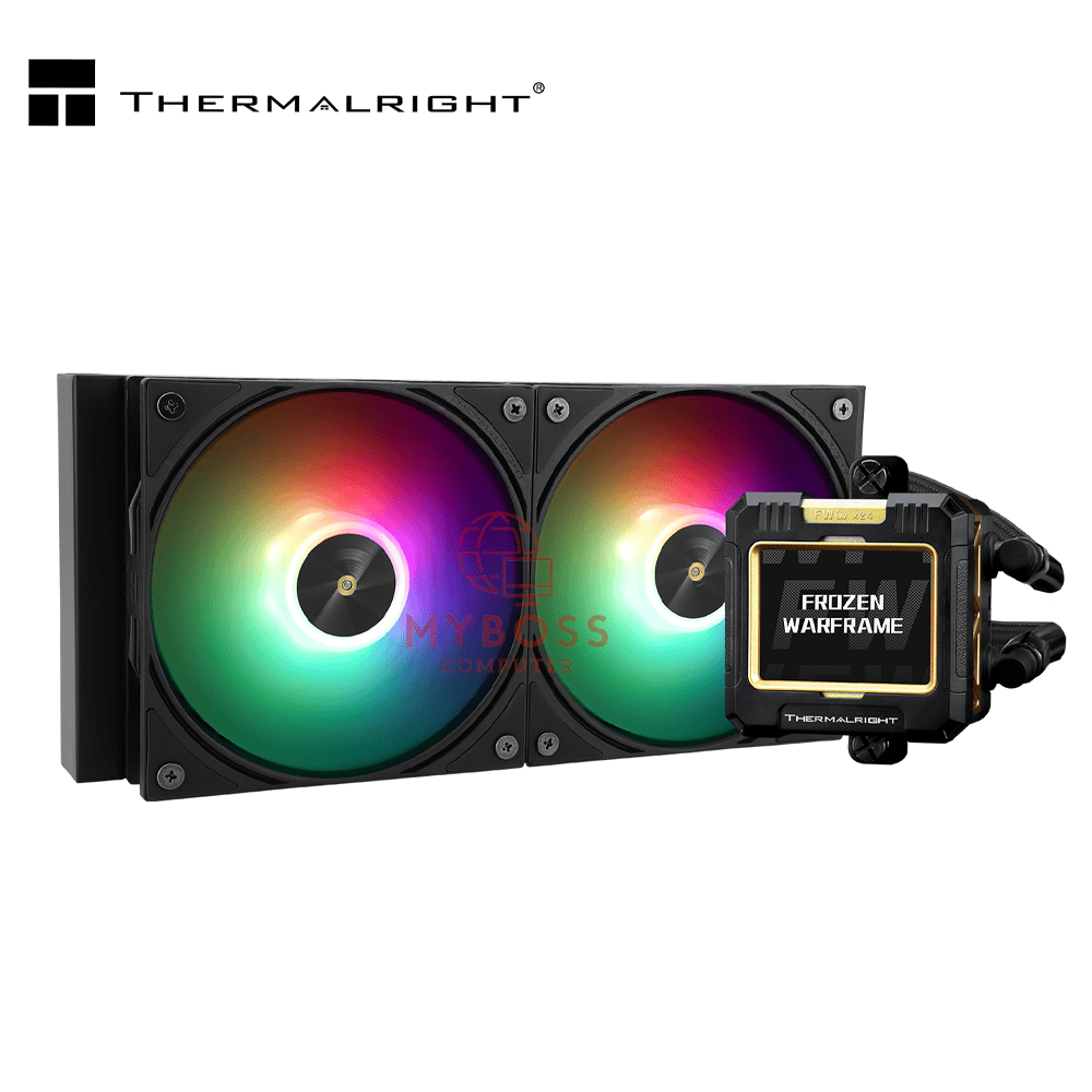 Tản Nhiệt Nước AIO Thermalright Frozen Warframe 240 ARGB - Black (Màn Hình LCD Hiển Thị Thông Số)