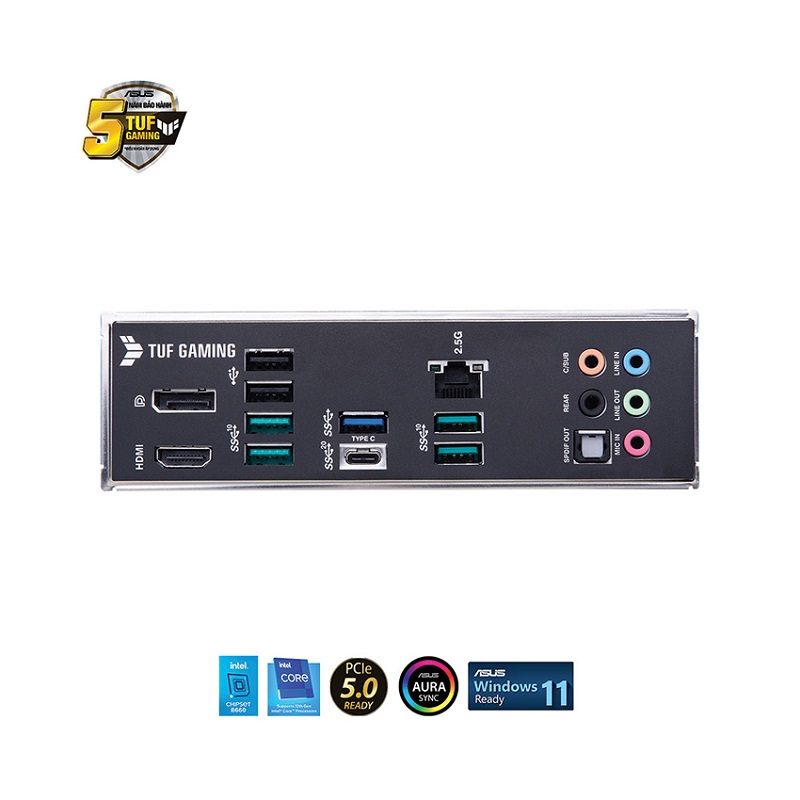 Mainboard Asus TUF GAMING B660M-PLUS D4 (Intel B660, Socket 1700, M-ATX, 4 khe RAM DDR4)
