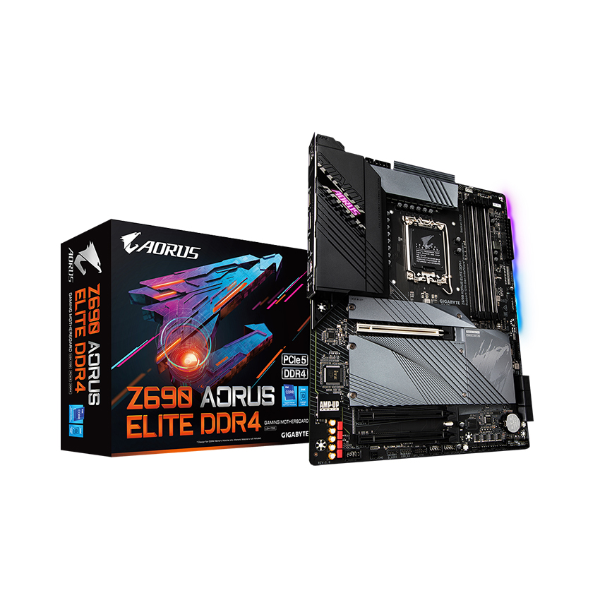 Mainboard Gigabyte Z690 AORUS ELITE DDR4 (Intel Z690, Socket 1700, ATX, 4 khe Ram DDR4)