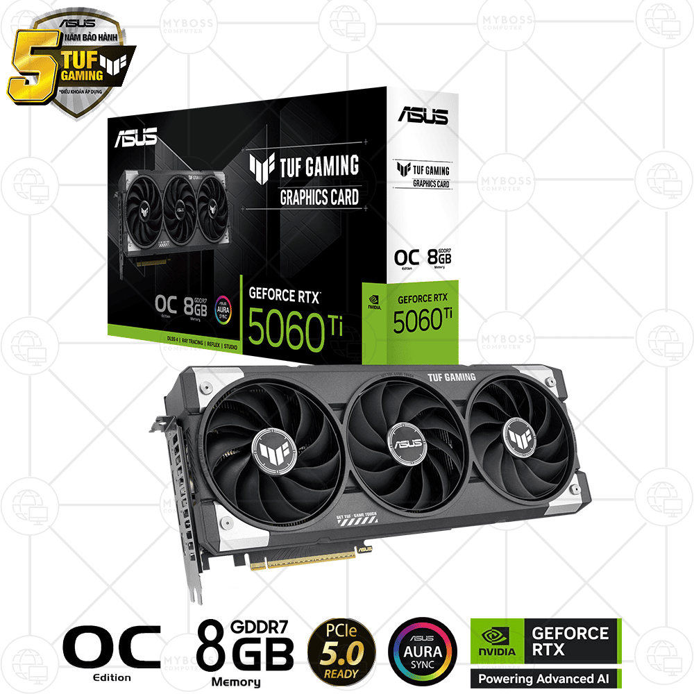 VGA ASUS TUF Gaming RTX 5060 Ti 8GB GDDR7 OC Edition