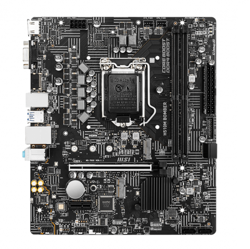 Mainboard MSI H510M BOMBER (Intel H510, Socket 1200, mATX, 2 khe Ram DDR4)