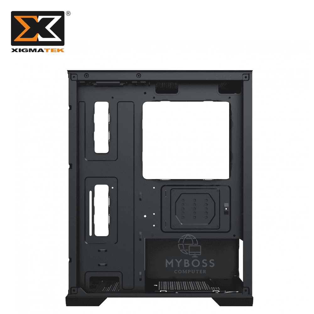 Vỏ Case XIGMATEK ENDORPHIN M - Black (Tặng 3 Fan ARGB/ Chỉnh Led Qua Phần Mềm)