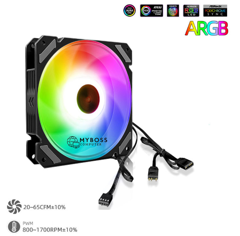 Fan Coolmoon MB1 Led ARGB Sync Main - Black