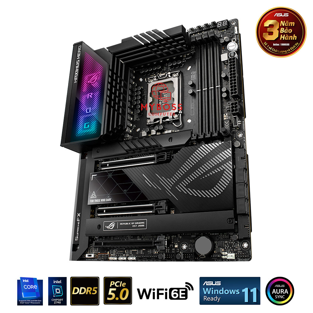 Mainboard ASUS ROG MAXIMUS Z790 HERO (Intel Z790, Socket 1700, ATX, 4 khe RAM DDR5)