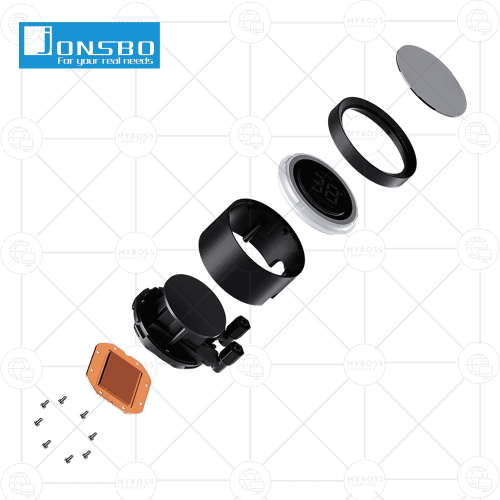 Tản Nhiệt Nước AIO Jonsbo TH-360 - Black (ARGB, Hiển Thị Nhiệt Độ)