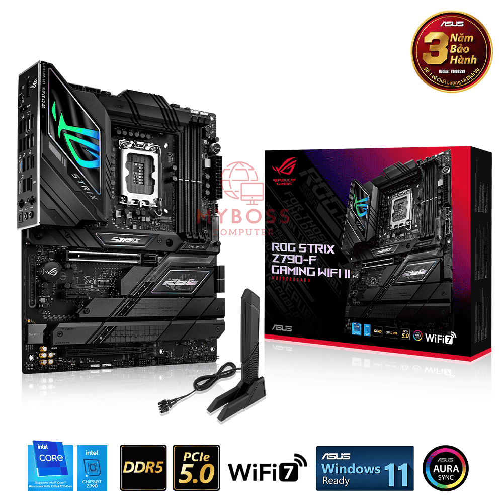 Mainboard ASUS ROG STRIX Z790-F GAMING WIFI II (Intel Z790, Socket 1700, ATX, 4 khe RAM DDR5)