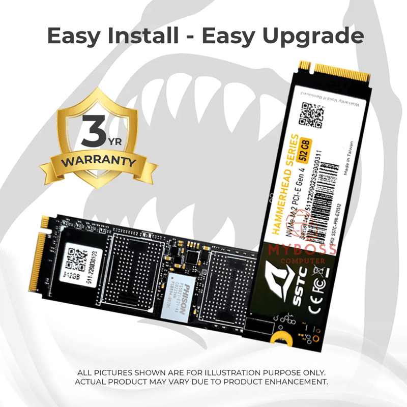 SSD SSTC HAMMERHEAD E21 512GB M.2 NVMe PCI-e Gen4 x4