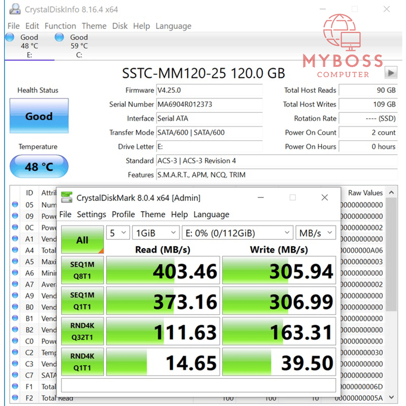 Ổ cứng SSD SSTC Megamouth 120GB SATA III 6GB/s