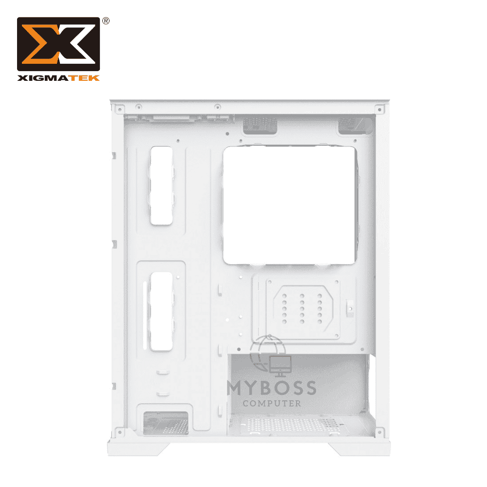 Vỏ Case XIGMATEK ENDORPHIN M ARTIC - White (Tặng 3 Fan ARGB/ Chỉnh Led Qua Phần Mềm)