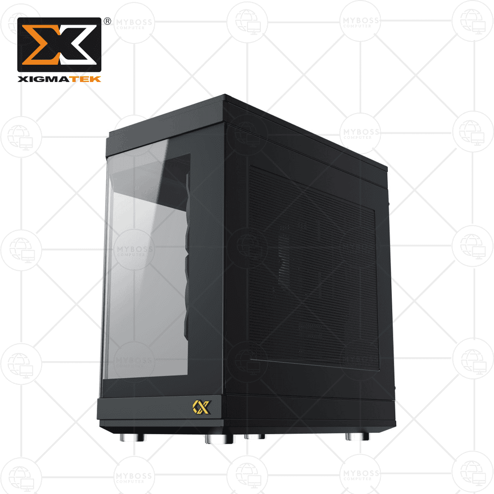Vỏ Case XIGMATEK ALPHA CUBI - Black  (Tặng 3 Fan ARGB/ Chỉnh Led Qua Phần Mềm)