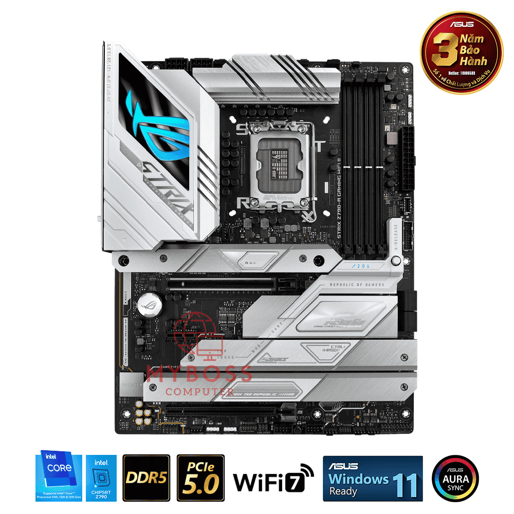 Mainboard ASUS ROG STRIX Z790-A GAMING WIFI II (Intel Z790, Socket 1700, ATX, 4 khe RAM DDR5)