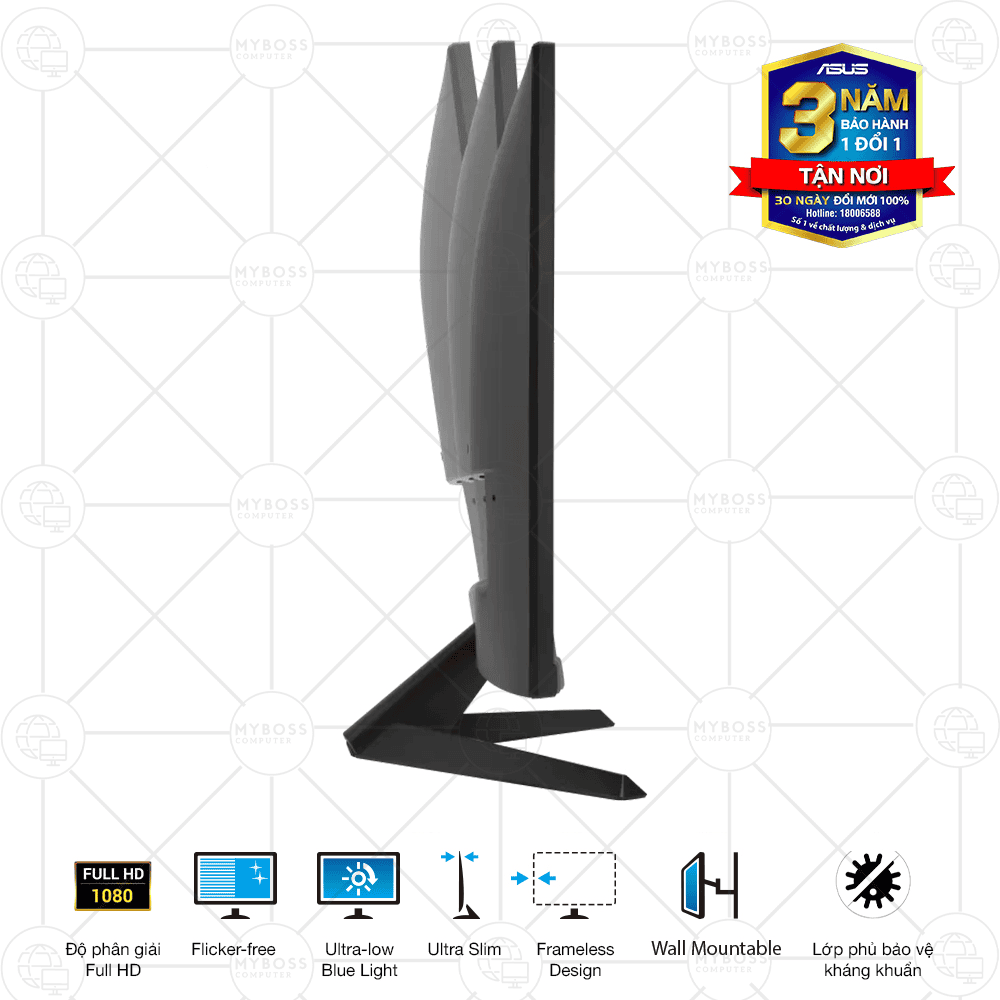 Màn Hình ASUS VY279HGR 27in/ Full HD/ IPS/ 120hz/ 1ms MPRT/ Eye Care Plus/ Adaptive Sync