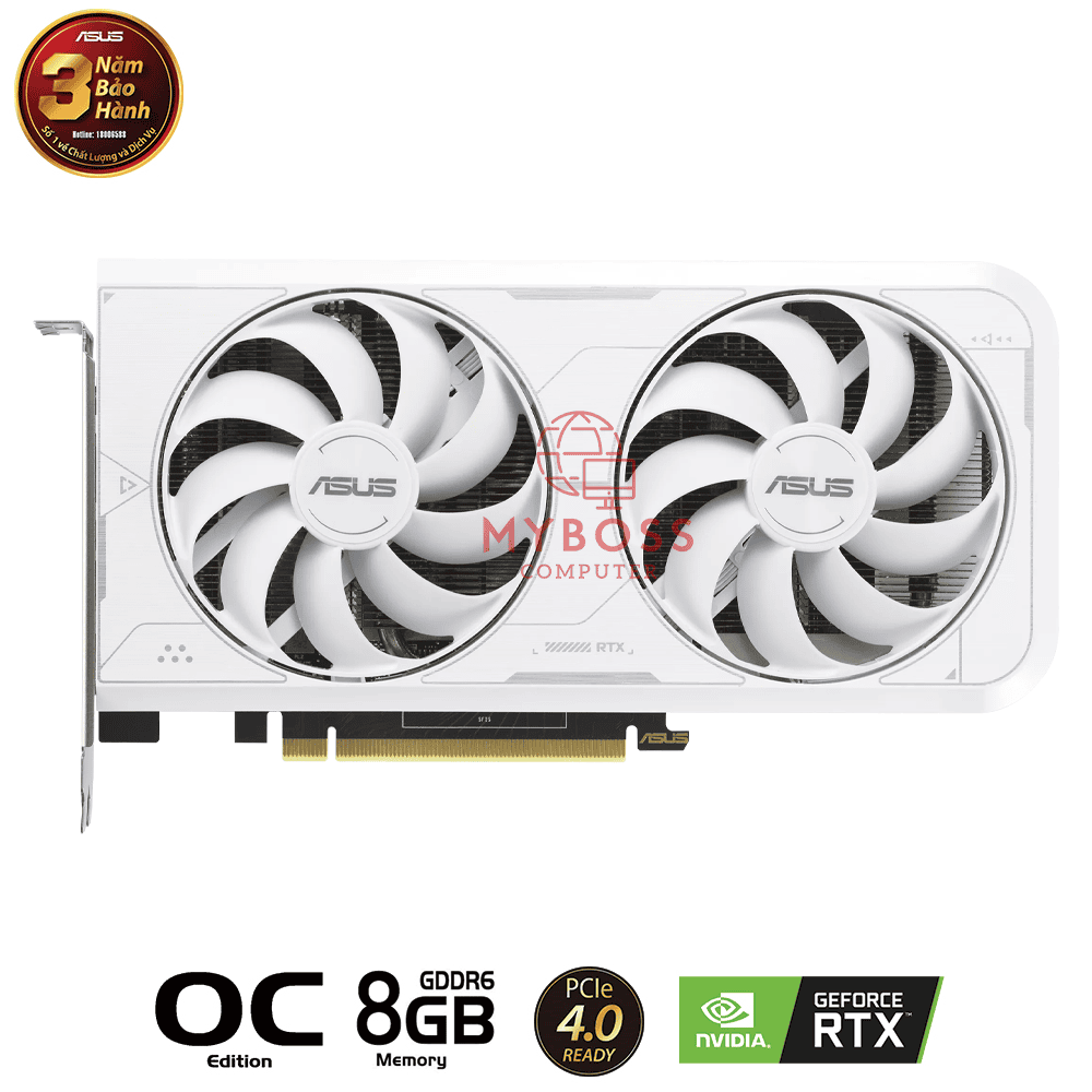 VGA ASUS DUAL RTX 3060 Ti White OC Edition 8GB GDDR6X