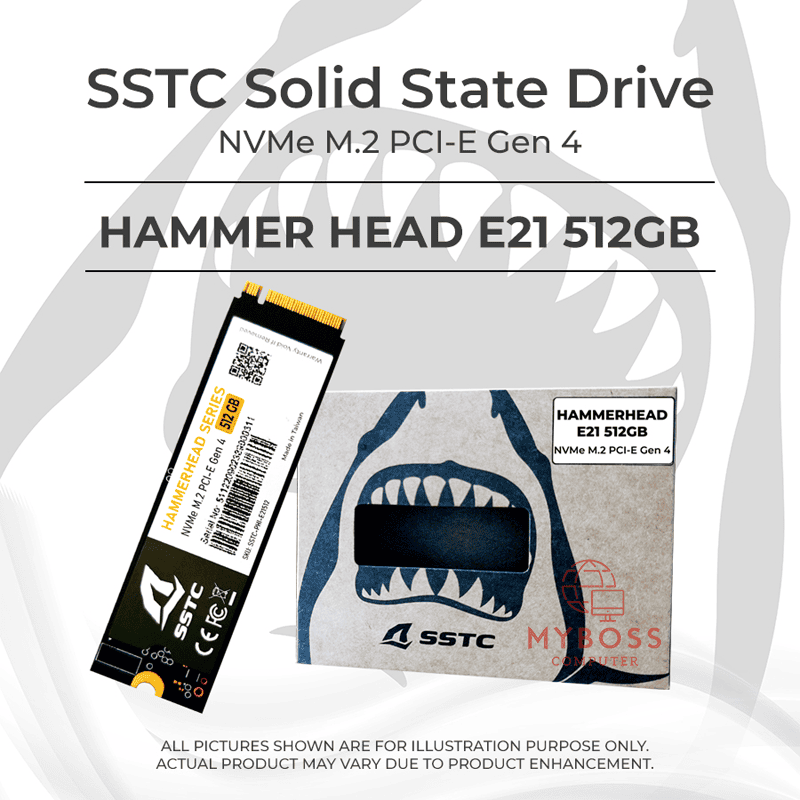 SSD SSTC HAMMERHEAD E21 512GB M.2 NVMe PCI-e Gen4 x4