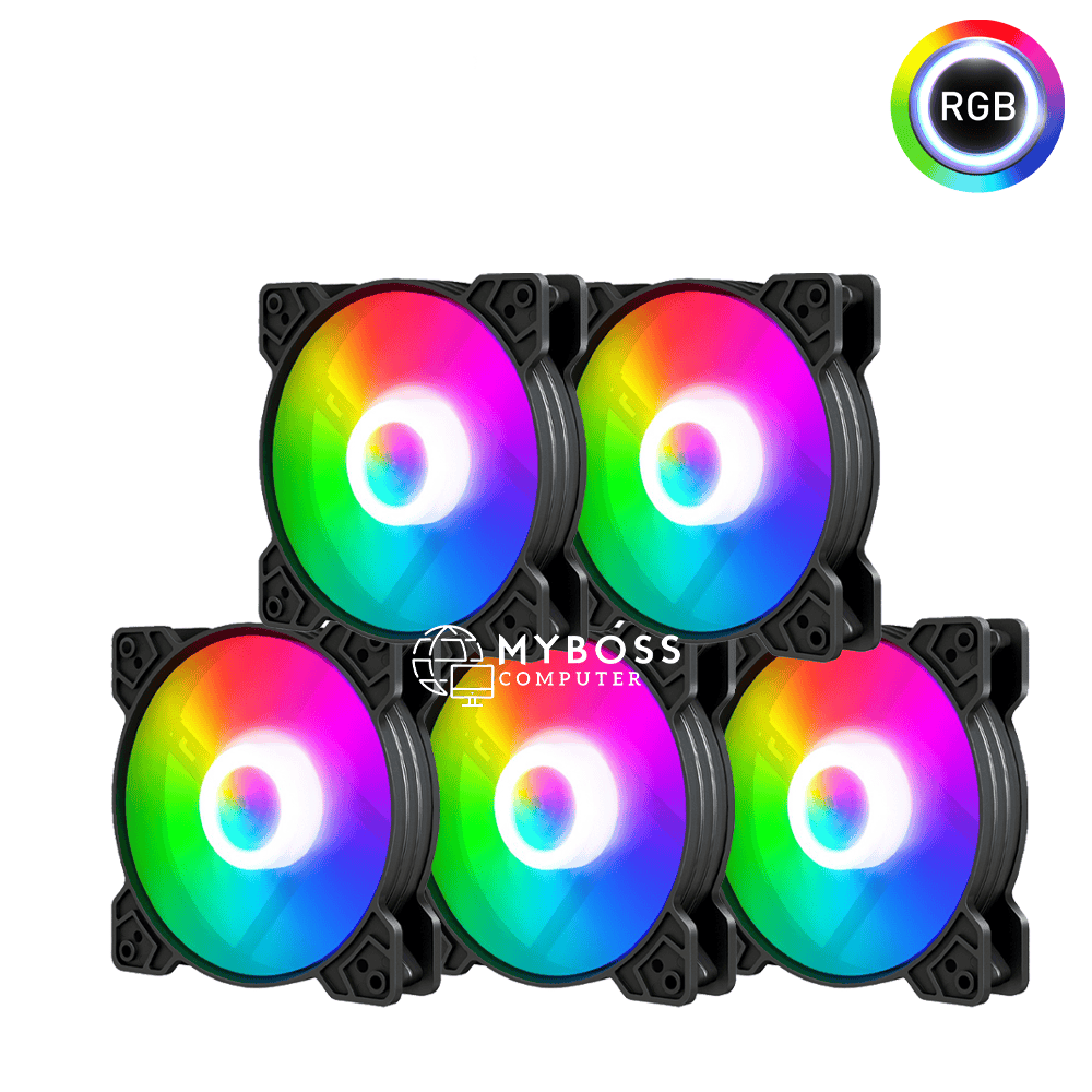 Fan Led RGB/ 5 Fan/ Cắm Nguồn Trực Tiếp
