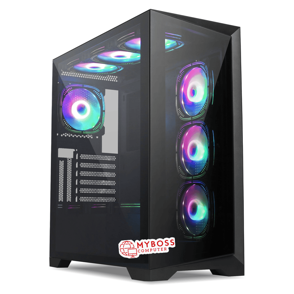 Vỏ Case Glacier GL29AL - Black (Tặng 3 Fan Led RGB)