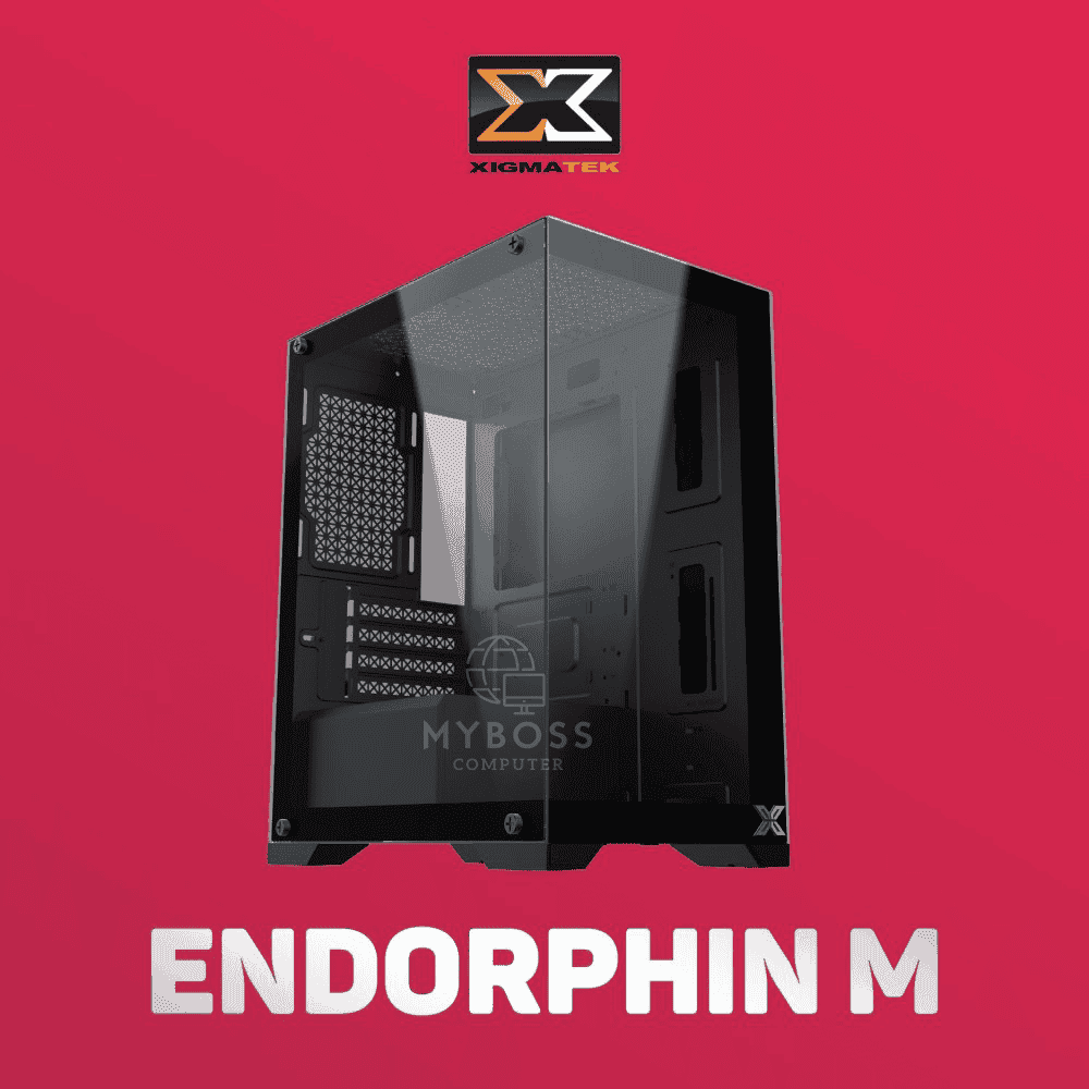 Vỏ Case XIGMATEK ENDORPHIN M - Black (Tặng 3 Fan ARGB/ Chỉnh Led Qua Phần Mềm)