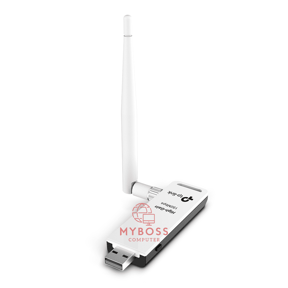 USB Thu Sóng Wi-Fi TP-LINK TL-WN722N Chuẩn N/ Tốc Độ 150Mbps/ 1 Ăng-ten Ngoài