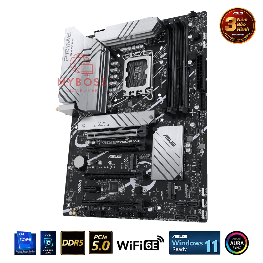 Mainboard ASUS PRIME Z790-P WIFI CSM DDR5 (Intel Z790, Socket 1700, ATX, 4 khe RAM DDR5)