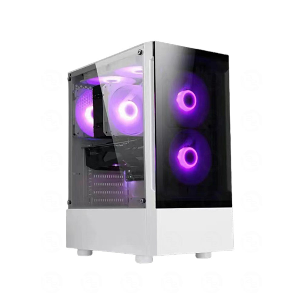 VỎ CASE XTECH F2 WHITE (MID TOWER/ TẶNG 3 FAN LED RGB)