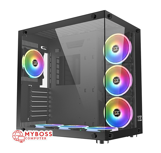 Vỏ Case Xigmatek AQUARIUS PLUS - Black/ No fan