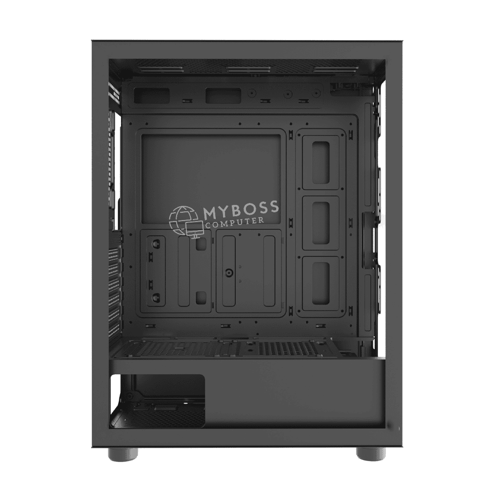 Vỏ Case KENOO ESPORT EM700 - 3F - Black (Tặng 3 Fan LED RGB)