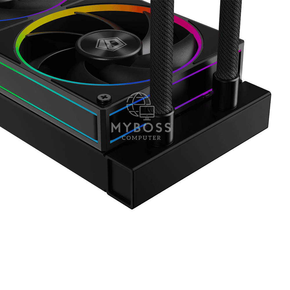 Tản Nhiệt Nước AIO ID-COOLING SPACE SL240 - Black (Màn Hình LCD Hiển Thị Thông Số)