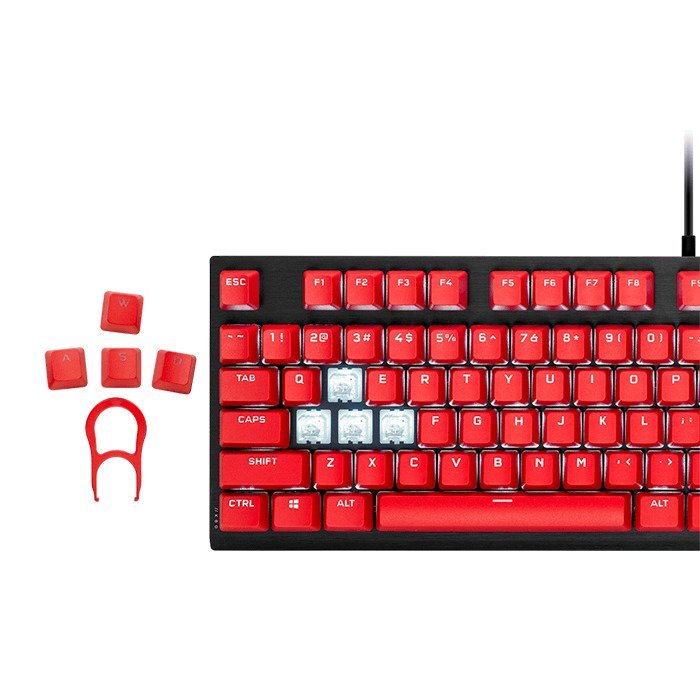 Bộ nút thay thế Corsair PBT DOUBLE-SHOT PRO Keycap Mod - Red