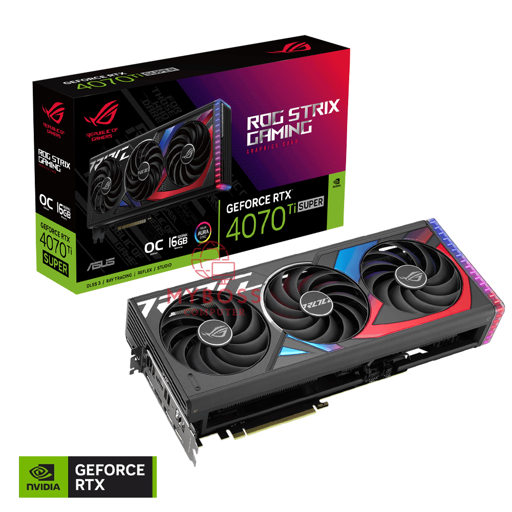 VGA ASUS ROG Strix RTX 4070 Ti SUPER 16GB GDDR6X OC Edition