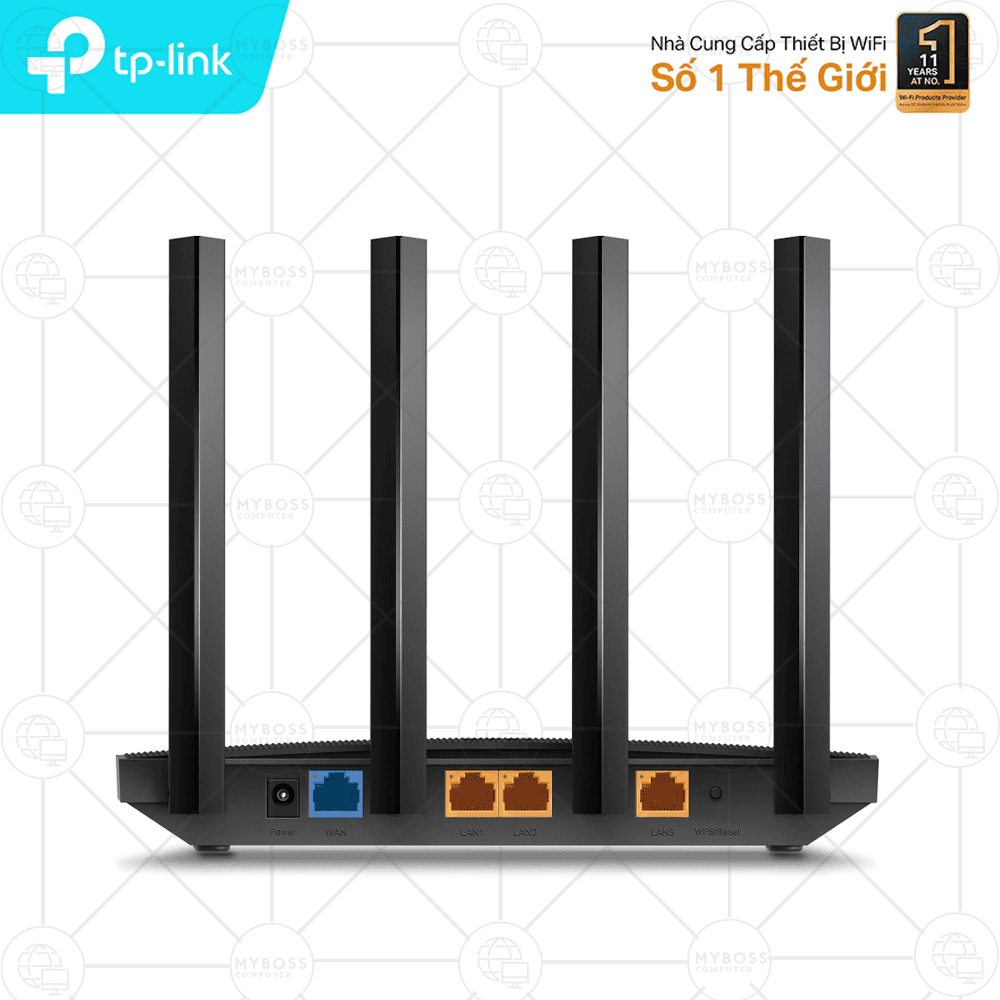 Bộ Phát Wifi 6 TP-Link Archer AX12 (Chuẩn AX/ AX1500Mbps/ 4 Ăng-ten ngoài/ Wifi Mesh/ 35 User)