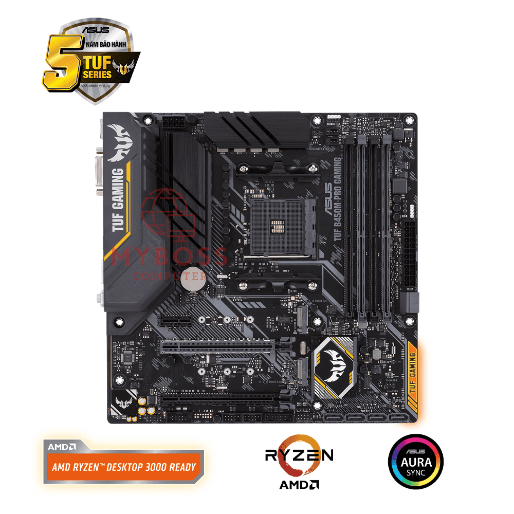 Mainboard ASUS TUF B450M-PRO GAMING (AMD B450, Socket AM4, m-ATX, 4 khe RAM DDR4)