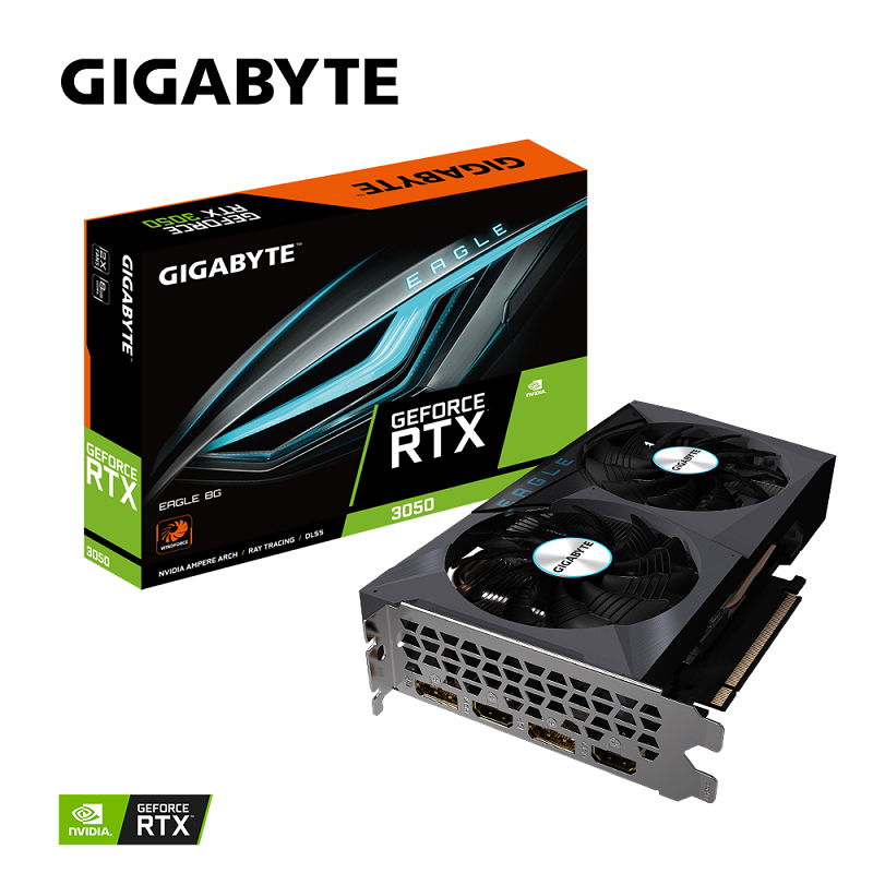 VGA GIGABYTE RTX 3050 EAGLE 8G