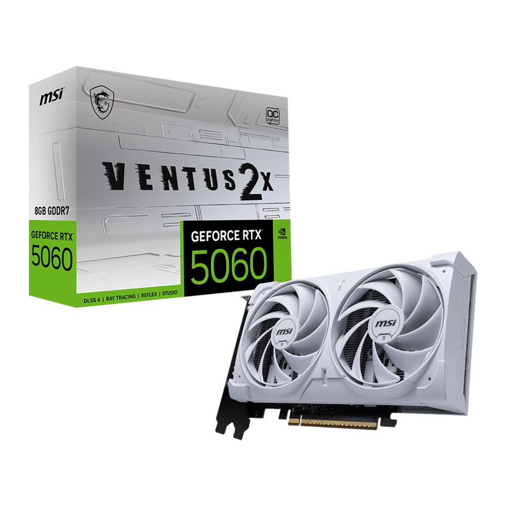 VGA MSI RTX 5060 8GB VENTUS 2X OC WHITE