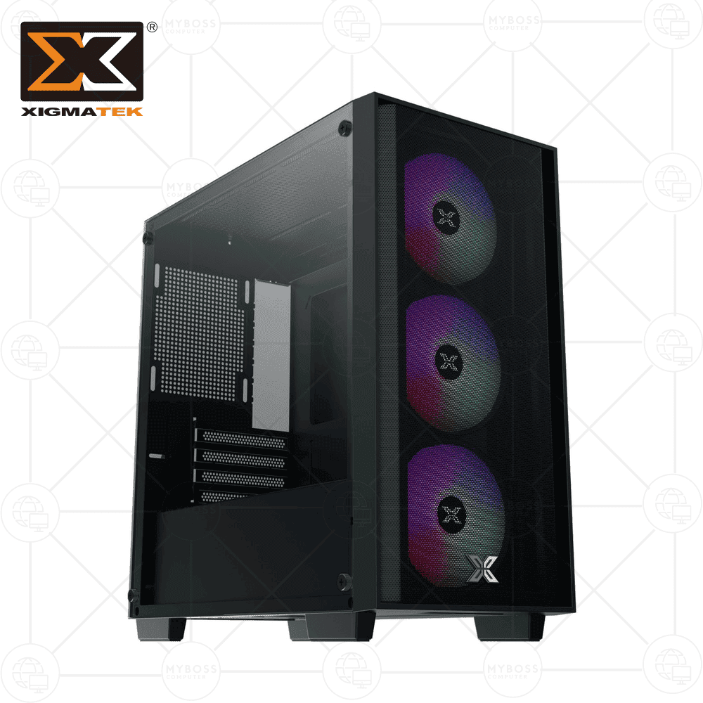 Vỏ Case XIGMATEK NYX AIR II 3F - Black (Tặng 3 Fan RGB)