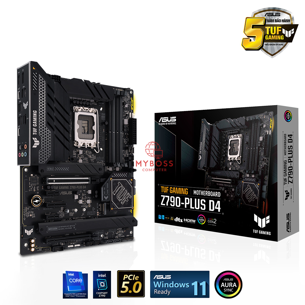 Mainboard ASUS TUF GAMING Z790-PLUS D4 (Intel Z790, Socket 1700, ATX, 4 khe RAM DDR4)