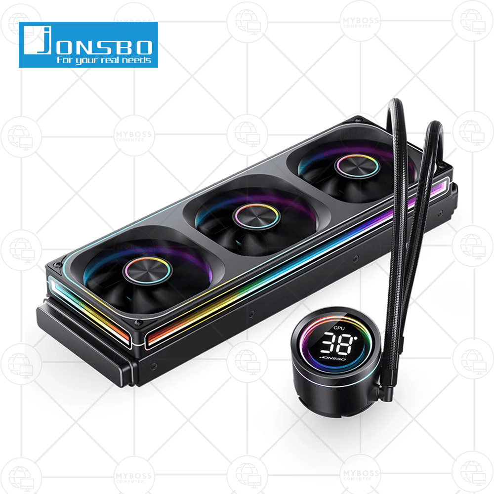 Tản Nhiệt Nước AIO Jonsbo TH-360 - Black (ARGB, Hiển Thị Nhiệt Độ)