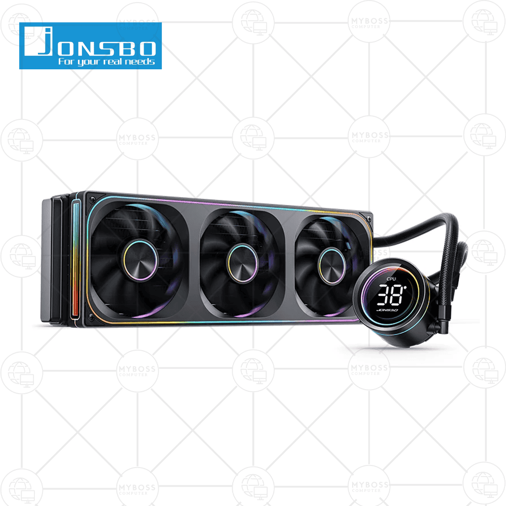 Tản Nhiệt Nước AIO Jonsbo TH-360 - Black (ARGB, Hiển Thị Nhiệt Độ)