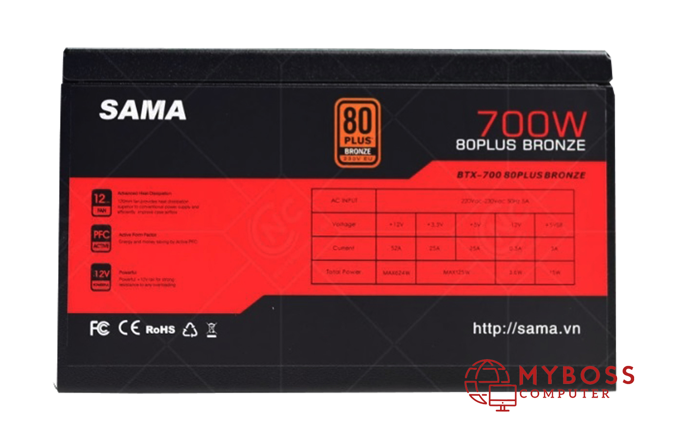 Nguồn Sama BTX - 700W/ 80 PLUS BRONZE
