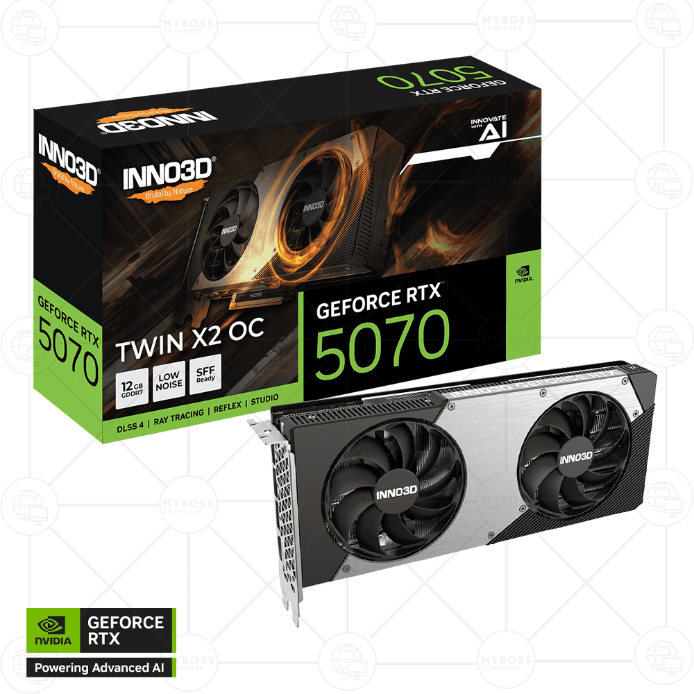 VGA INNO3D GeForce RTX™ 5070 TWIN X2 OC 12GB GDDR7