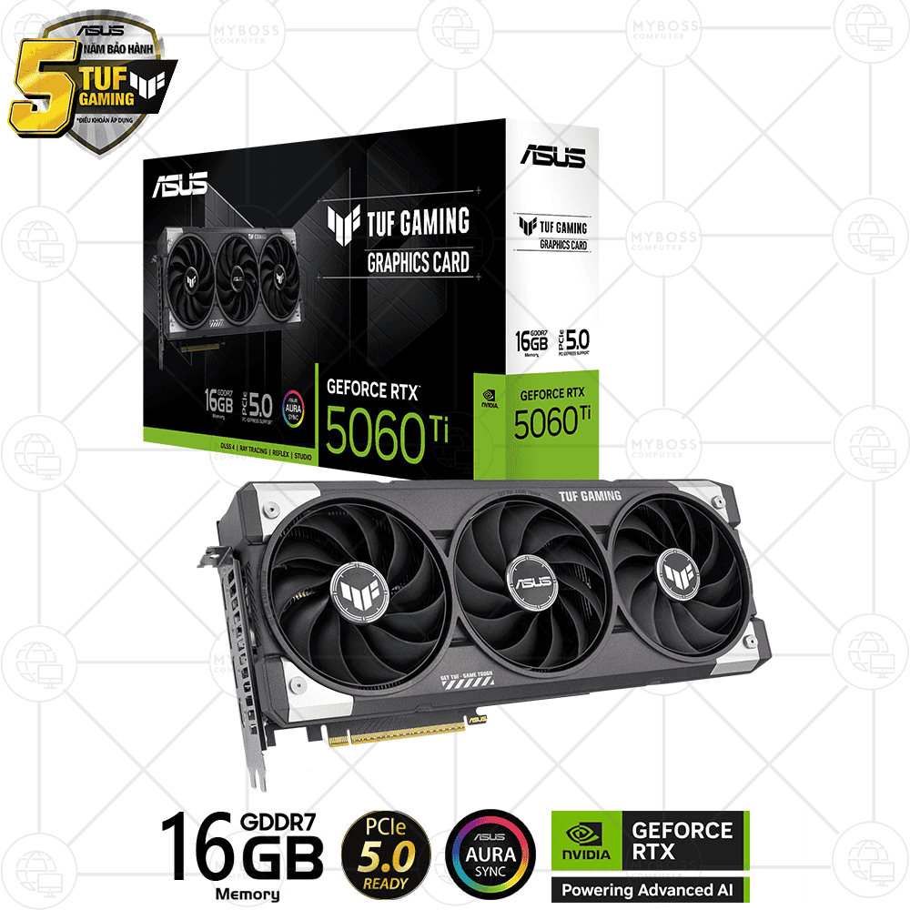 VGA ASUS TUF Gaming RTX 5060 Ti 16GB GDDR7