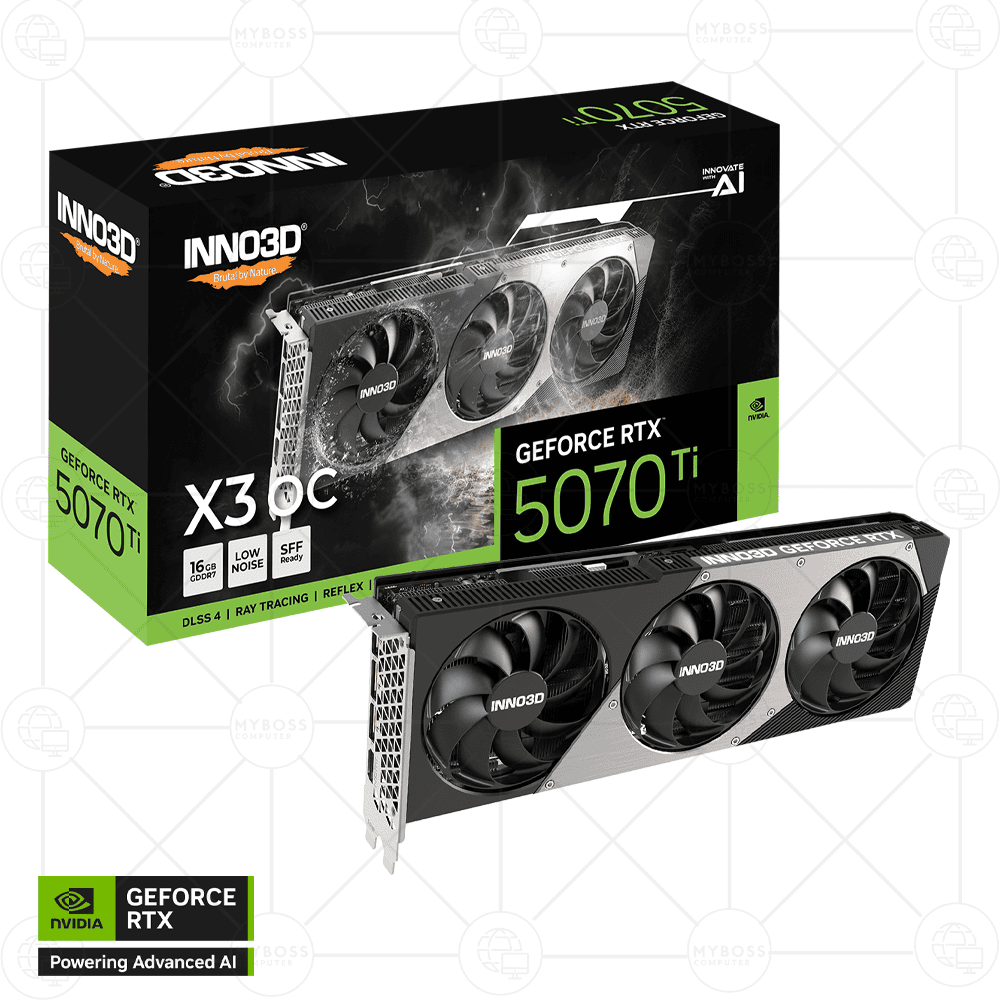 VGA INNO3D GeForce RTX™ 5070 Ti X3 OC 16GB GDDR7
