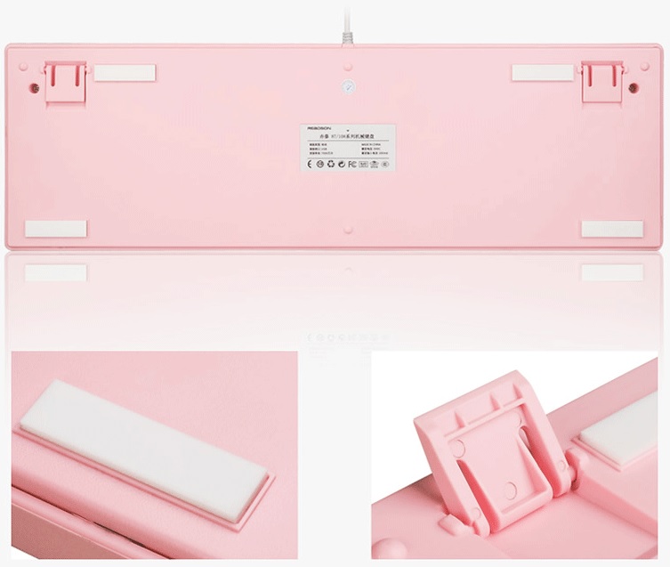 Bàn phím cợ HJK901 Pink/ Full Size Blue SW