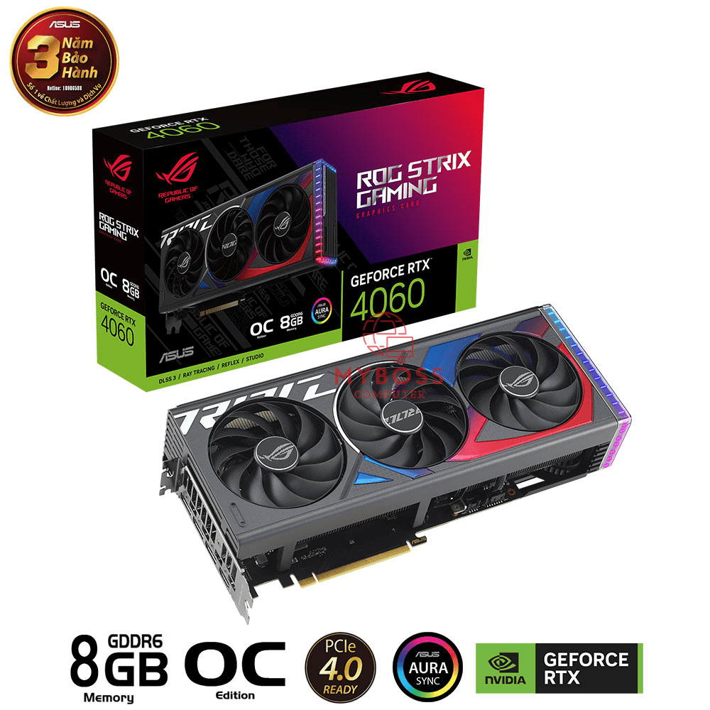 VGA ASUS ROG Strix RTX 4060 OC Edition 8GB GDDR6