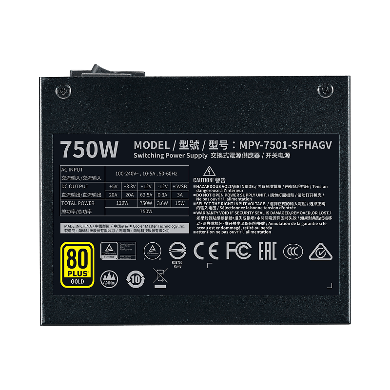 Nguồn CoolerMaster V750 SFX Gold - 750W (80 Plus Gold)